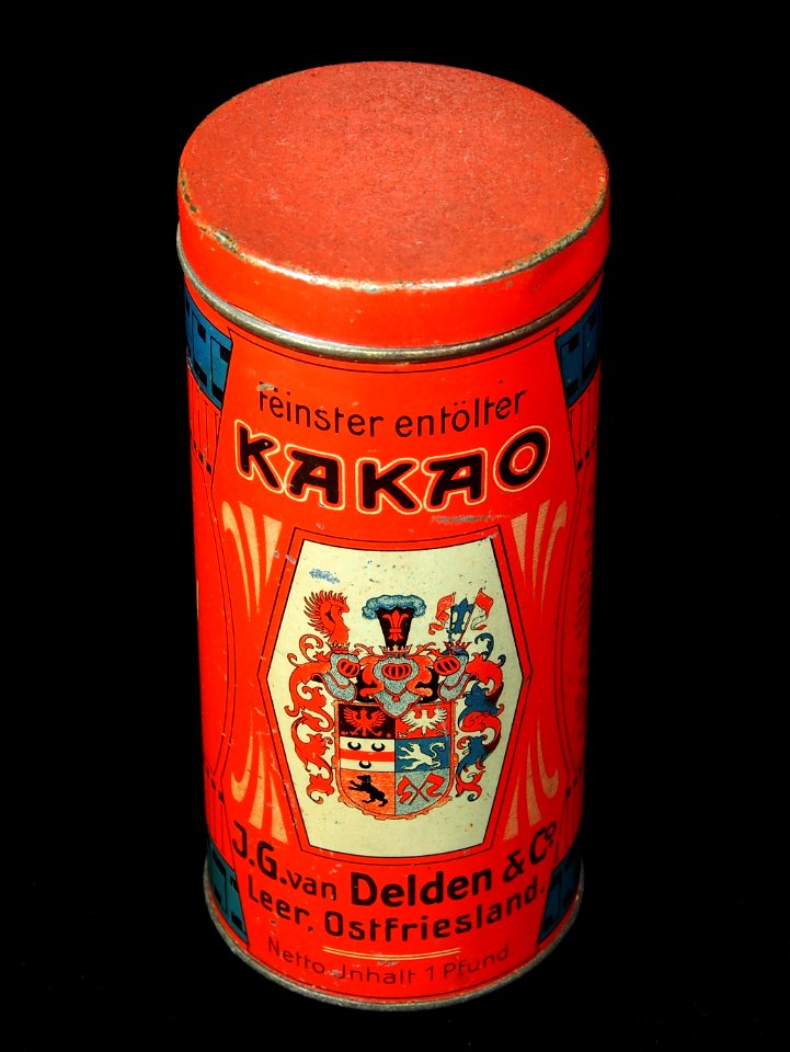 J G van Delden & Co Kakao blechdose, bild1