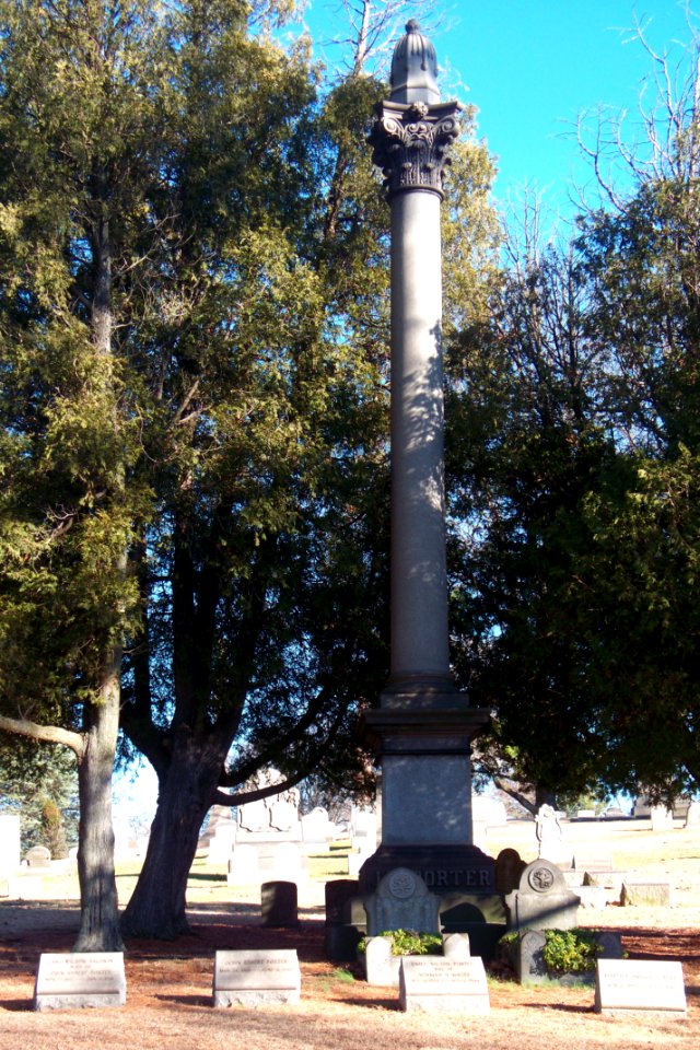 J W Porter column, Sewickley Cemetery, 2014-12-26, 02