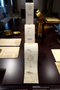 Itinerary scroll for 13-day journey from Dresden to Regensburg, Elector August of Saxony with painter Friedrich Bercht, probably Dresden, 1575 - Mathematisch-Physikalischer Salon, Dresden - DSC08105