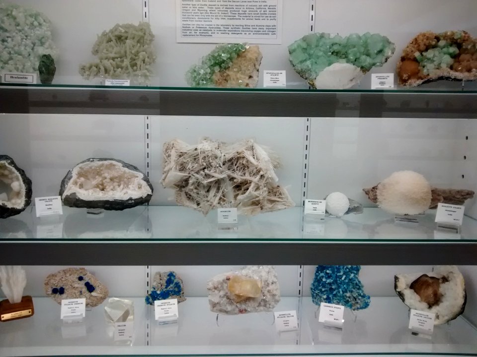 Items on display at the Mineral and Lapidary Museum