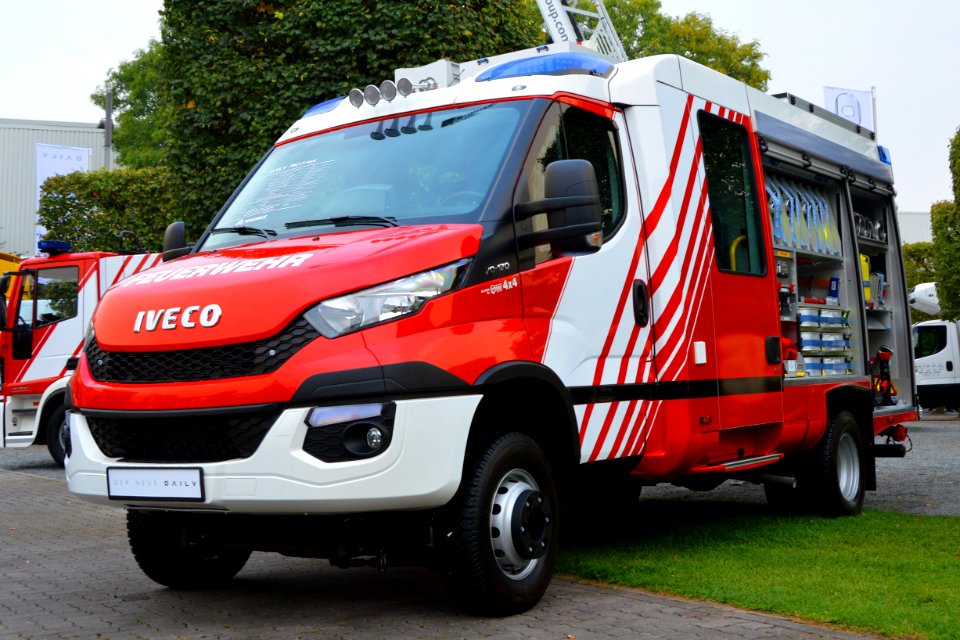 Iveco Daily 2014 Fire engine. Free image Spielvogel