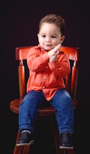 Child sitting small
