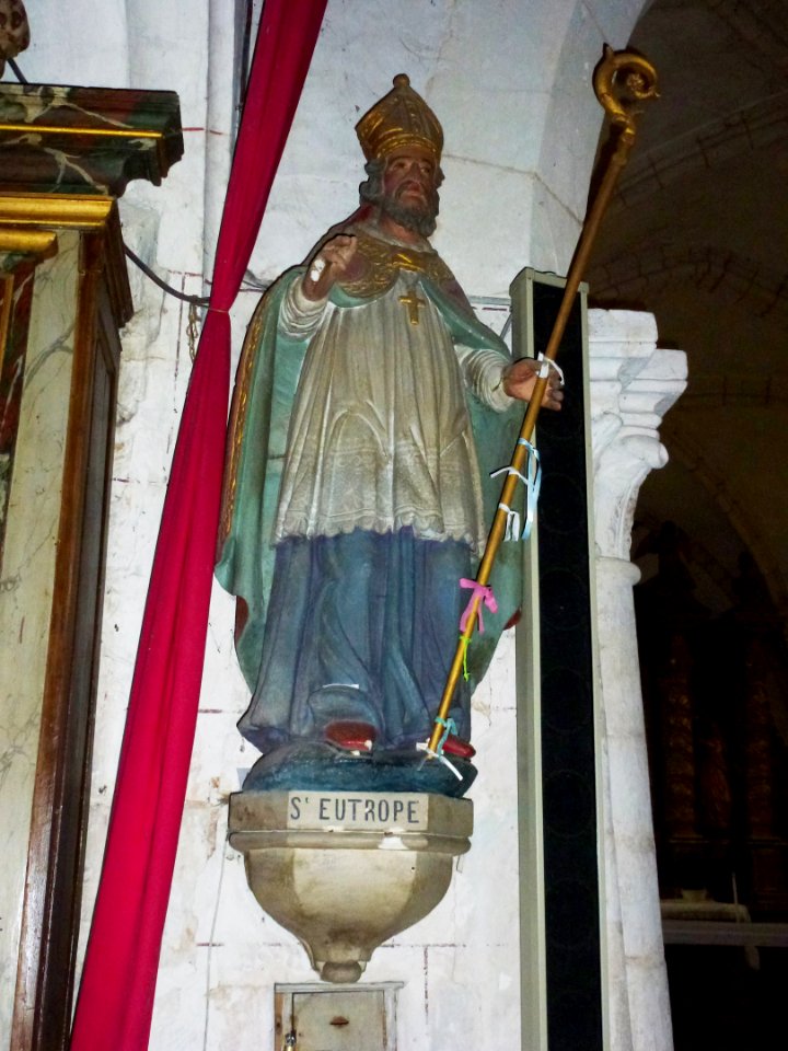 Iville (Eure, Fr) église, statue St.Eutrope