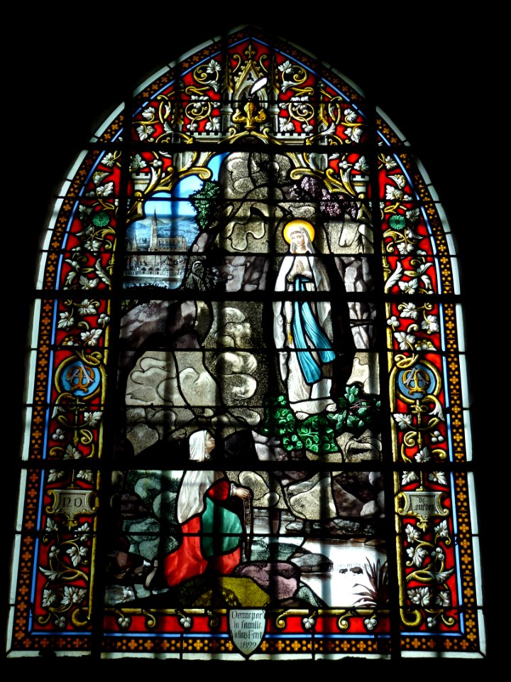 Iville (Eure, Fr) église, vitrail 09