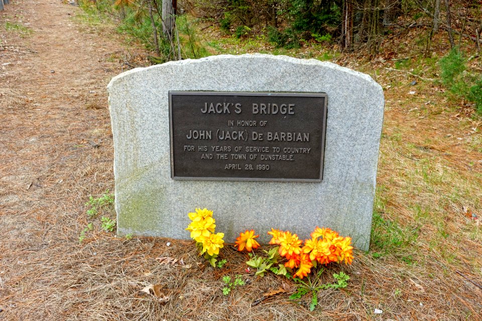 Jack's Bridge plaque - Dunstable, MA - DSC06580