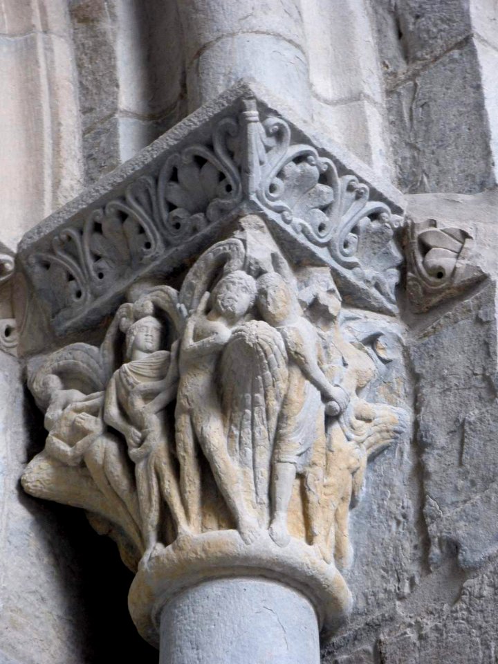 Jaca - Catedral, atrio y portada occidentales 14