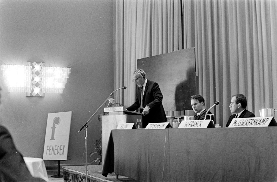 Jaarvergadering Fenedex, Federatie Nederlands Export, in Hilton Amsterdam. Dr. L, Bestanddeelnr 922-8235