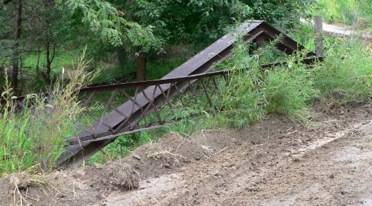 Jack Creek kingpost bridge N truss 1