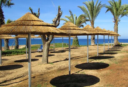 Umbrellas recreation tourism