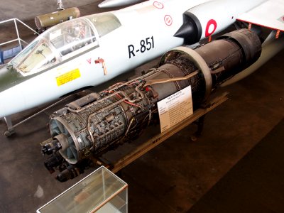 J79-GE-11A, photographed at the Aalborg Forsvars- og Garnisonsmuseum