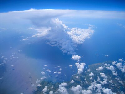 Sky white blue