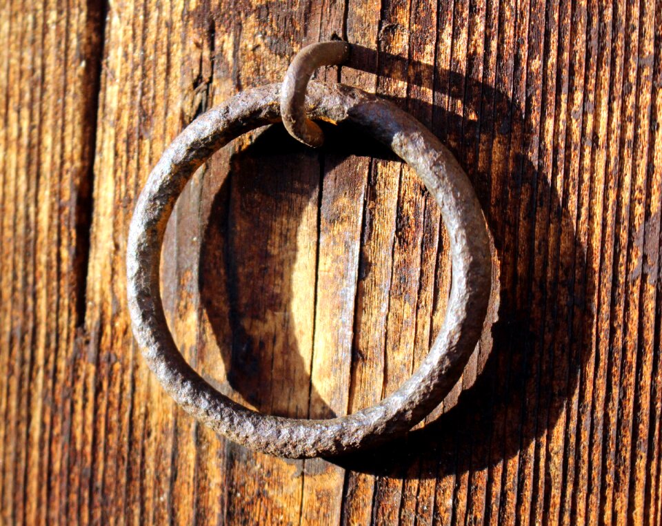 Old rust old wooden door photo