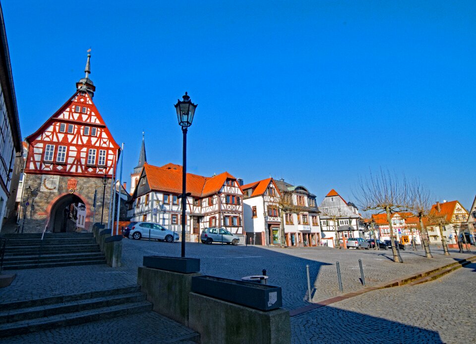 Historic center truss fachwerkhaus