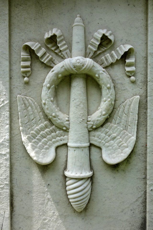 Inverted torch - Mount Auburn Cemetery - DSC03529