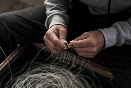 Work fishing people photo