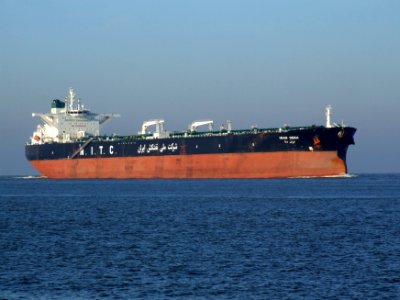 Iran Dena IMO 9218480 p2 approaching Port of Rotterdam, Holland 15-Dec-2007