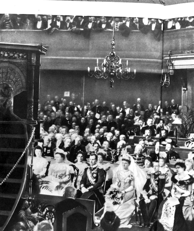 Inzegening van het huwelijk van koningin Wilhelmina met prins Hendrik in de Grot, Bestanddeelnr 918-7272