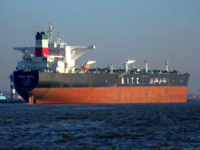 Iran Dena IMO 9218480 p8 approaching Port of Rotterdam, Holland 15-Dec-2007