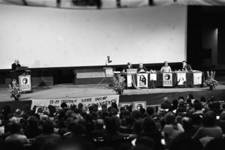 Iran-congres van Amnesty International in VU, Amsterdam overzicht tijdens congre, Bestanddeelnr 929-0365