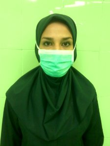 Iranian surgical technologist with hijab 03