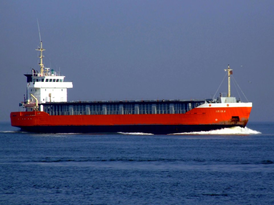 Irina approaching Port of Rotterdam