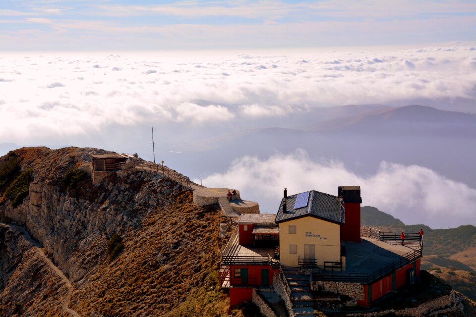 Mountains clouds landscape