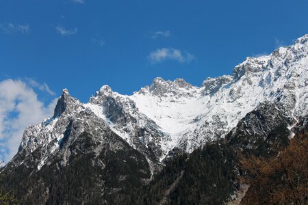 Mountain alpine snow photo