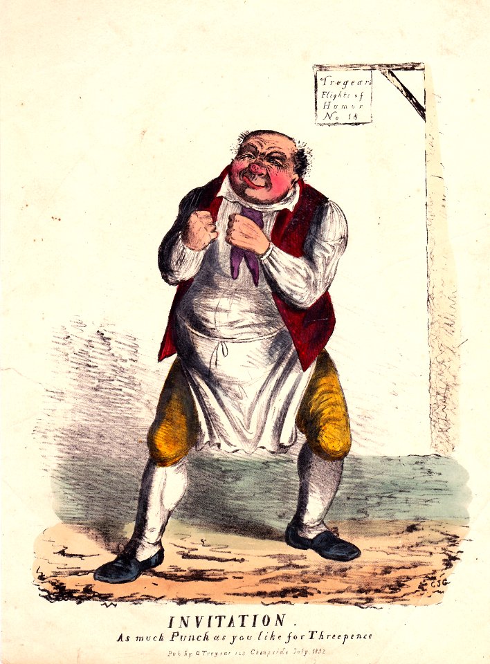 Invitation to as much Punch as you like for Threepence - Tregears Flights of humour 18