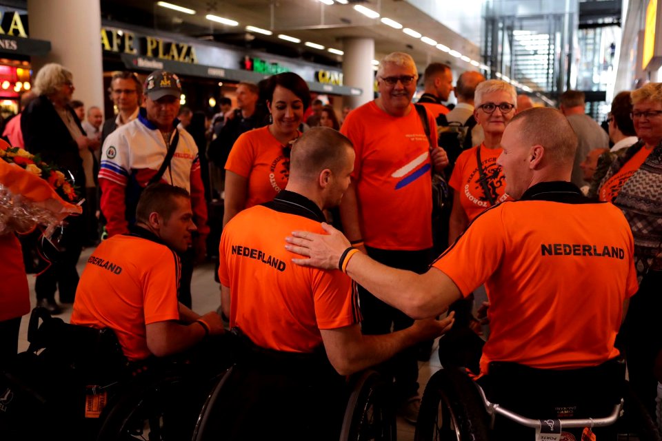 Invictus Games komen aan op Schiphol