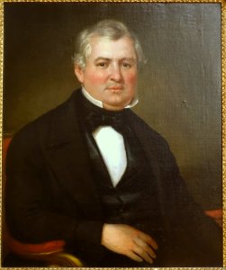Isaac Babbitt (1799-1862) by Bass Otis, 1849, oil on canvas - Old Colony History Museum - Taunton, Massachusetts - DSC03743