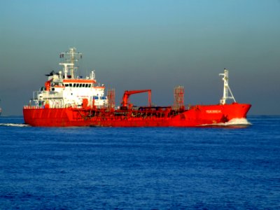 Isebek IMO 9016882 17feb2008 Rotterdam approaching Port of Rotterdam, Holland 17-Feb-2008