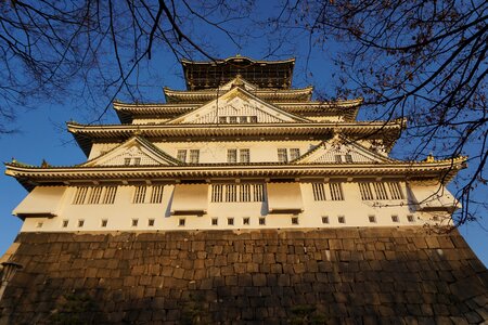 Japan castle osaka photo