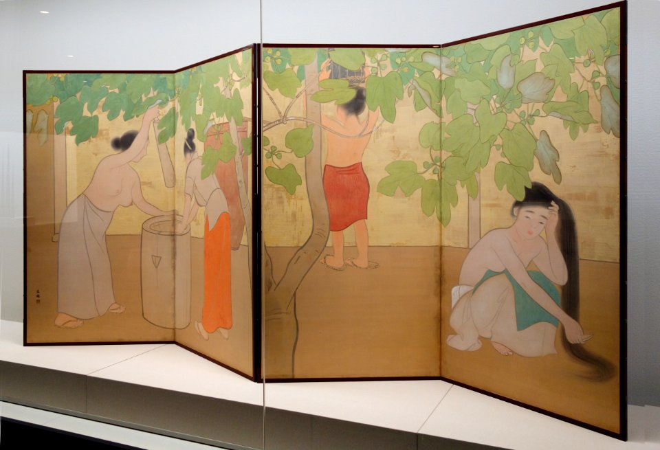 Island Women by Bakusen Tsuchida, 1912, color on silk - National Museum of Modern Art, Tokyo - DSC06665