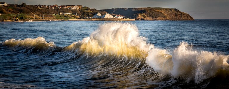Yorkshire wave break nature photo
