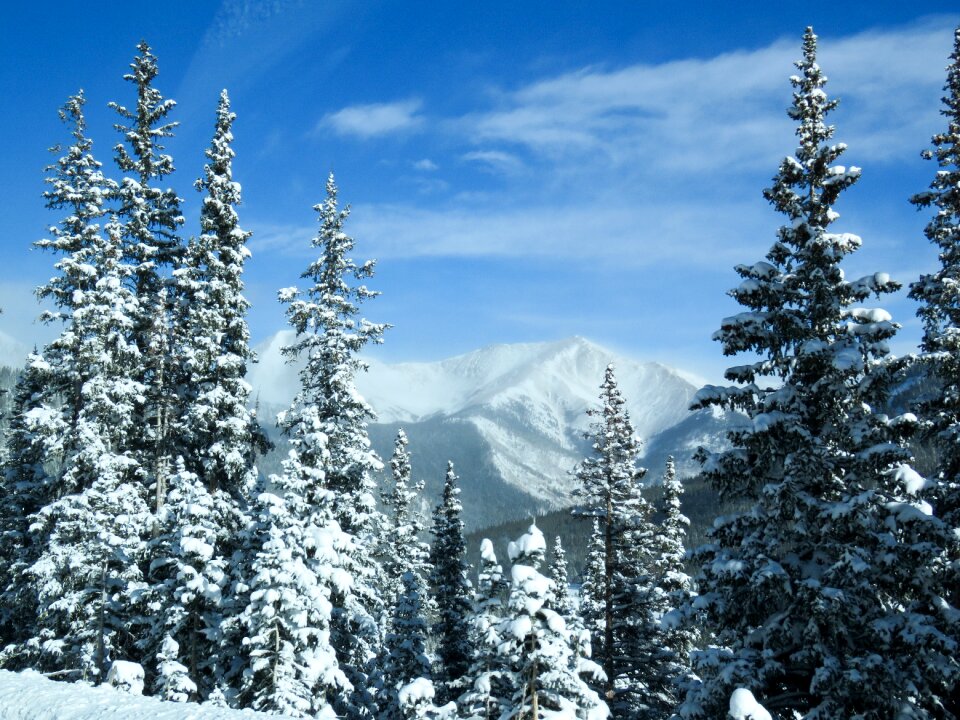 Winter landscape colorado photo