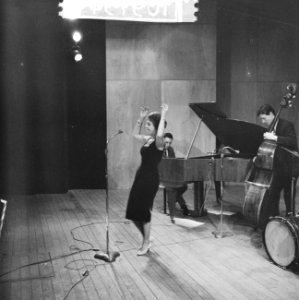 Jazz-concert AMVJ gebouw te Rotterdam, Bestanddeelnr 910-9754