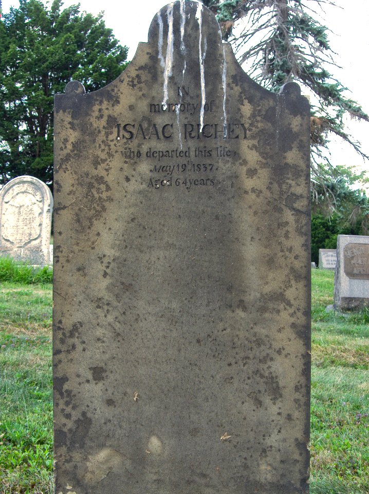 Isaac Richey Tombstone, Hiland Cemetery, 2015-08-17, 01