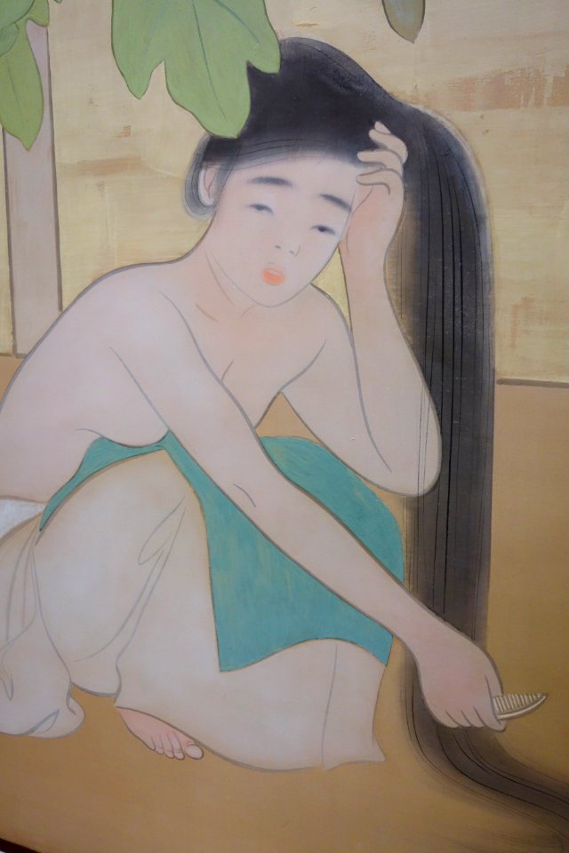 Island Women by Bakusen Tsuchida, detail, 1912, color on silk - National Museum of Modern Art, Tokyo - DSC06667