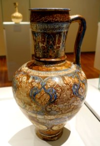 Jar, Iran, first half of 13th century, fritware painted lustre and blue, view 2 - Aga Khan Museum - Toronto, Canada - DSC06665