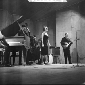 Jazz-concert AMVJ gebouw te Rotterdam, Bestanddeelnr 910-9753