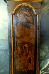 Japanned clock by Francis Reynolds, Kensington, Breakfast Room - Vizcaya Museum and Gardens - Miami, Florida - DSC08562