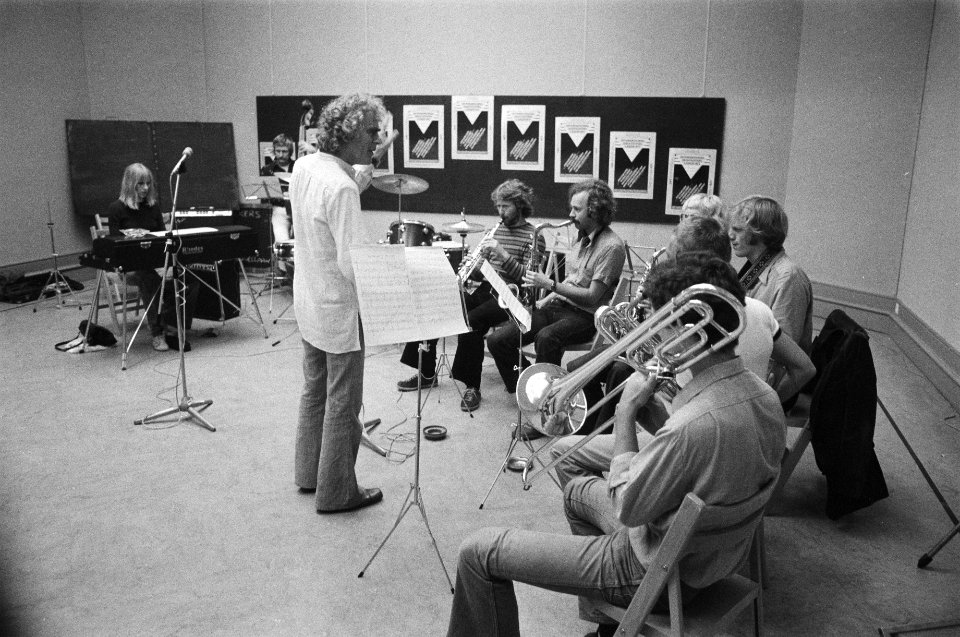 Jazz-festival van Laren 77 jonge musici in z.g. workshop aan het werk, Bestanddeelnr 929-2991