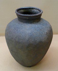 Jar, Suzu ware, Kamakura period, 1200s-1300s AD, ceramic - Hakone Museum of Art - Hakone, Kanagawa, Japan - DSC08227