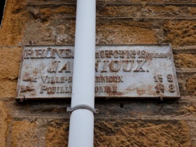 Jarnioux - Rue de l'Ombre - Plaque de cocher