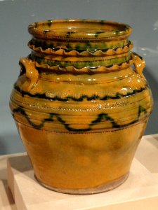 Jar, 1825-1830, by Edward William Farrar, Middlebury, Vermont, redware - Art Institute of Chicago - DSC09932 photo