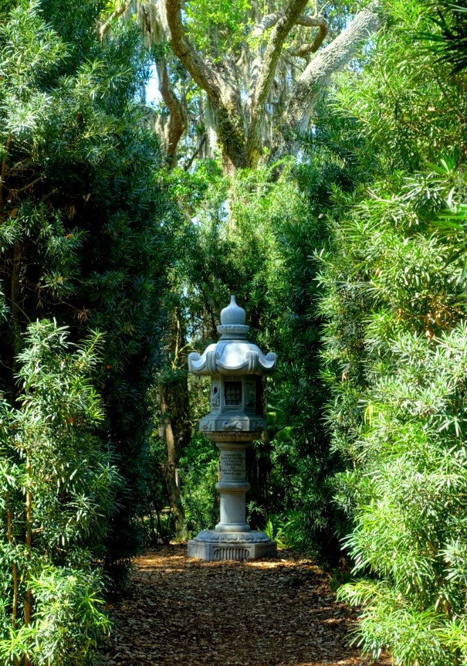 Japanese Stone Lantern - Bok Tower Gardens - DSC02329