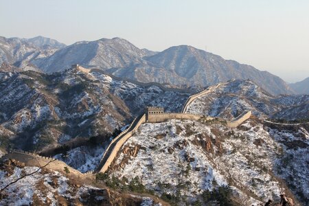 China great wall winter photo