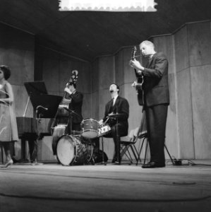 Jazz-concert AMVJ gebouw te Rotterdam, Bestanddeelnr 910-9749