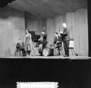 Jazz-concert AMVJ gebouw te Rotterdam, Bestanddeelnr 910-9748