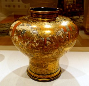 Jar, Satsuma ware, Japan, Kinkozan studio, late 1800s, ceramic - Peabody Essex Museum - DSC07409